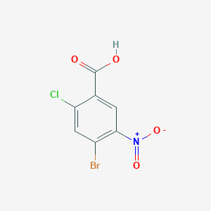 molecular formula C7H3BrClNO4 B7862370 4-Bromo-2-chloro-5-nitrobenzoic acid 