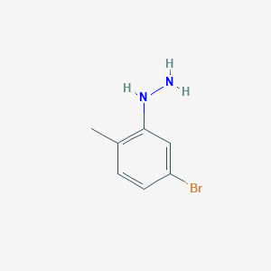 molecular formula C7H9BrN2 B7862384 (5-Bromo-2-methylphenyl)hydrazine 
