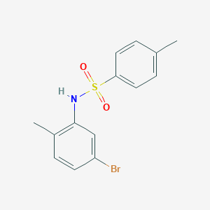 molecular formula C14H14BrNO2S B7862396 N-(5-bromo-2-methylphenyl)-4-methylbenzenesulfonamide 