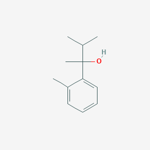 molecular formula C12H18O B7862426 2-(2-Methylphenyl)-3-methyl-butan-2-ol 