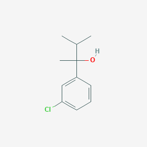 molecular formula C11H15ClO B7862475 2-(3-Chlorophenyl)-3-methyl-butan-2-ol 