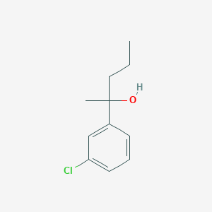 molecular formula C11H15ClO B7862482 2-(3-Chlorophenyl)-2-pentanol 