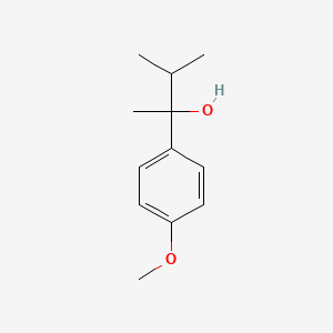 molecular formula C12H18O2 B7862500 2-(4-Methoxyphenyl)-3-methyl-butan-2-ol 