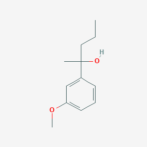 molecular formula C12H18O2 B7862516 2-(3-Methoxyphenyl)-2-pentanol 