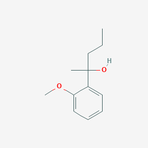 molecular formula C12H18O2 B7862530 2-(2-Methoxyphenyl)-2-pentanol 