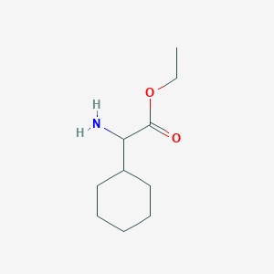 molecular formula C10H19NO2 B7862551 Ethyl 2-amino-2-cyclohexylacetate 