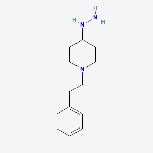 molecular formula C13H21N3 B7862554 (1-Phenethyl-piperidin-4-yl)-hydrazine 
