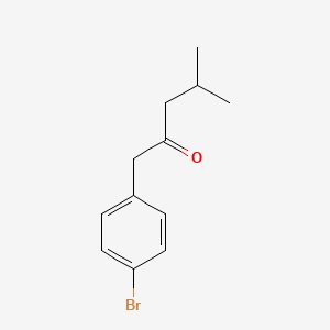 molecular formula C12H15BrO B7862639 1-(4-Bromophenyl)-4-methylpentan-2-one 