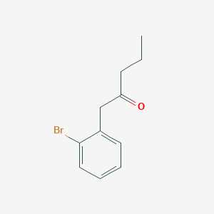 molecular formula C11H13BrO B7862684 1-(2-Bromophenyl)pentan-2-one 