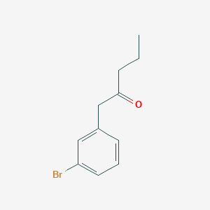 molecular formula C11H13BrO B7862688 1-(3-Bromophenyl)pentan-2-one 