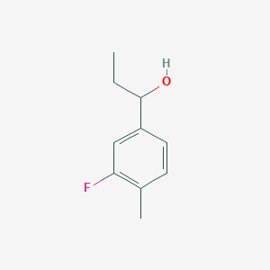 molecular formula C10H13FO B7862724 1-(3-Fluoro-4-methylphenyl)propan-1-ol 
