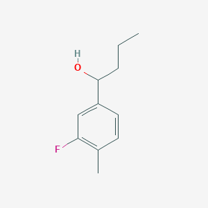 molecular formula C11H15FO B7862727 1-(3-Fluoro-4-methylphenyl)-1-butanol 