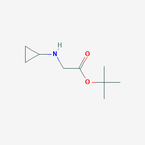 molecular formula C9H17NO2 B7862814 Tert-butyl 2-(cyclopropylamino)acetate 
