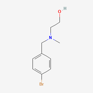 molecular formula C10H14BrNO B7862822 2-[(4-Bromo-benzyl)-methyl-amino]-ethanol 