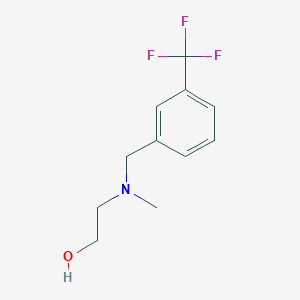 molecular formula C11H14F3NO B7862867 2-[Methyl-(3-trifluoromethyl-benzyl)-amino]-ethanol 