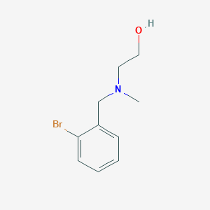 molecular formula C10H14BrNO B7862872 2-[(2-Bromo-benzyl)-methyl-amino]-ethanol 