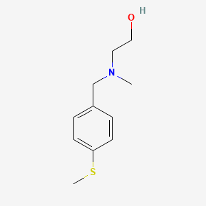 molecular formula C11H17NOS B7862875 2-[Methyl-(4-methylsulfanyl-benzyl)-amino]-ethanol 