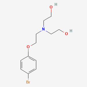molecular formula C12H18BrNO3 B7862896 2-[[2-(4-Bromophenoxy)ethyl](2-hydroxyethyl)amino]-1-ethanol 