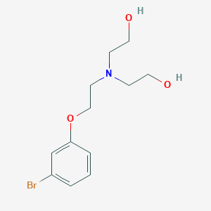 molecular formula C12H18BrNO3 B7862901 2-[[2-(3-Bromophenoxy)ethyl](2-hydroxyethyl)amino]-1-ethanol 