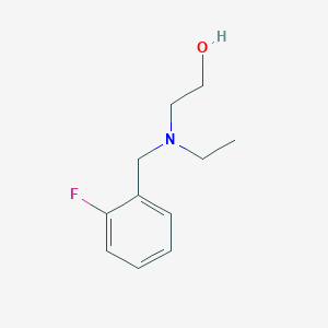 molecular formula C11H16FNO B7862907 2-[Ethyl-(2-fluoro-benzyl)-amino]-ethanol 