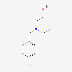 molecular formula C11H16BrNO B7862914 2-[(4-Bromo-benzyl)-ethyl-amino]-ethanol 
