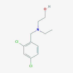 molecular formula C11H15Cl2NO B7862919 2-[(2,4-Dichloro-benzyl)-ethyl-amino]-ethanol 