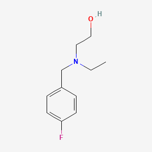 molecular formula C11H16FNO B7862933 2-[Ethyl-(4-fluoro-benzyl)-amino]-ethanol 