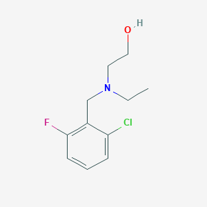 molecular formula C11H15ClFNO B7862936 2-[(2-Chloro-6-fluoro-benzyl)-ethyl-amino]-ethanol 