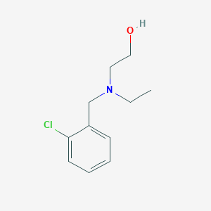 molecular formula C11H16ClNO B7862940 2-[(2-Chloro-benzyl)-ethyl-amino]-ethanol 