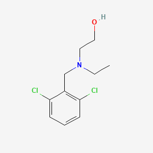 molecular formula C11H15Cl2NO B7862947 2-[(2,6-Dichloro-benzyl)-ethyl-amino]-ethanol 