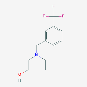 molecular formula C12H16F3NO B7862961 2-[Ethyl-(3-trifluoromethyl-benzyl)-amino]-ethanol 