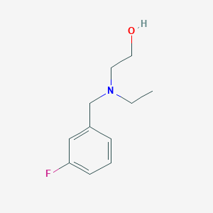 molecular formula C11H16FNO B7862969 2-[Ethyl-(3-fluoro-benzyl)-amino]-ethanol 