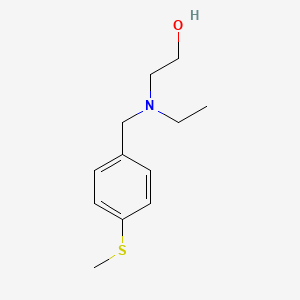 molecular formula C12H19NOS B7862973 2-[Ethyl-(4-methylsulfanyl-benzyl)-amino]-ethanol 