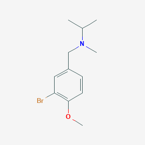 molecular formula C12H18BrNO B7862987 N-(3-bromo-4-methoxybenzyl)-N-isopropyl-N-methylamine 