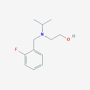 molecular formula C12H18FNO B7862992 2-[(2-Fluoro-benzyl)-isopropyl-amino]-ethanol 