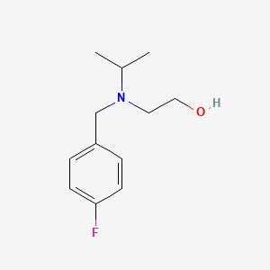 molecular formula C12H18FNO B7863026 2-[(4-Fluoro-benzyl)-isopropyl-amino]-ethanol 
