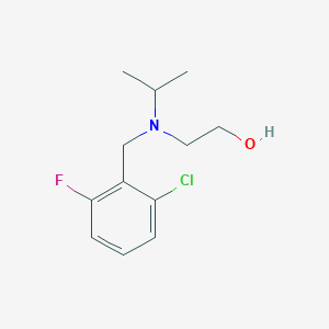 molecular formula C12H17ClFNO B7863032 2-[(2-Chloro-6-fluoro-benzyl)-isopropyl-amino]-ethanol 