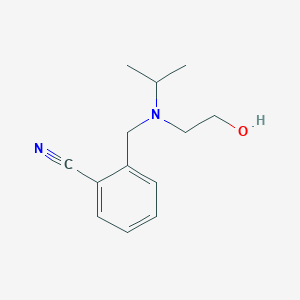 molecular formula C13H18N2O B7863061 2-{[(2-Hydroxy-ethyl)-isopropyl-amino]-methyl}-benzonitrile 