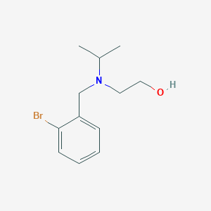 molecular formula C12H18BrNO B7863083 2-[(2-Bromo-benzyl)-isopropyl-amino]-ethanol 