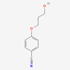 molecular formula C10H11NO2 B7863113 4-(3-Hydroxypropoxy)benzonitrile CAS No. 147749-97-1