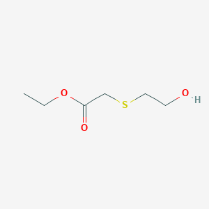 molecular formula C6H12O3S B7863119 Acetic acid, [(2-hydroxyethyl)thio]-, ethyl ester CAS No. 35562-81-3