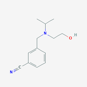 molecular formula C13H18N2O B7863142 3-{[(2-Hydroxy-ethyl)-isopropyl-amino]-methyl}-benzonitrile 