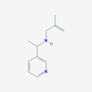 molecular formula C11H16N2 B7863144 (2-Methylprop-2-en-1-yl)[1-(pyridin-3-yl)ethyl]amine 