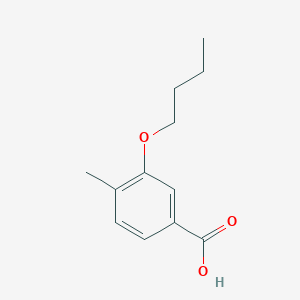 molecular formula C12H16O3 B7863196 3-Butoxy-4-methylbenzoic acid 
