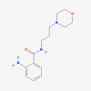 molecular formula C14H21N3O2 B078632 2-氨基-N-(3-吗啉-4-基丙基)苯甲酰胺 CAS No. 13666-71-2
