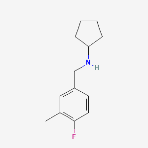 molecular formula C13H18FN B7863250 N-(4-fluoro-3-methylbenzyl)cyclopentanamine 