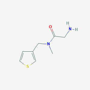 molecular formula C8H12N2OS B7863301 2-Amino-N-methyl-N-thiophen-3-ylmethyl-acetamide 