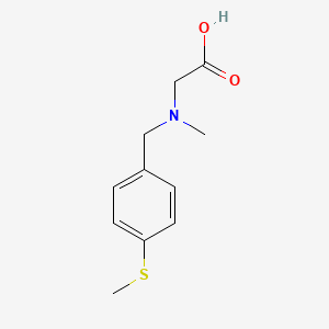 molecular formula C11H15NO2S B7863310 [Methyl-(4-methylsulfanyl-benzyl)-amino]-acetic acid 
