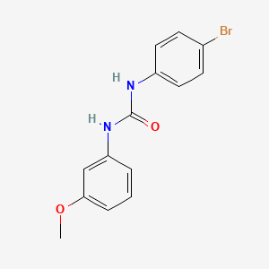 molecular formula C14H13BrN2O2 B7863334 1-(4-Bromophenyl)-3-(3-methoxyphenyl)urea 