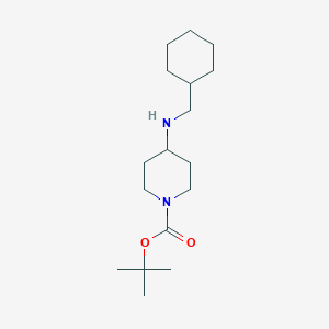 molecular formula C17H32N2O2 B7863366 Tert-butyl 4-[(cyclohexylmethyl)amino]piperidine-1-carboxylate CAS No. 206274-18-2